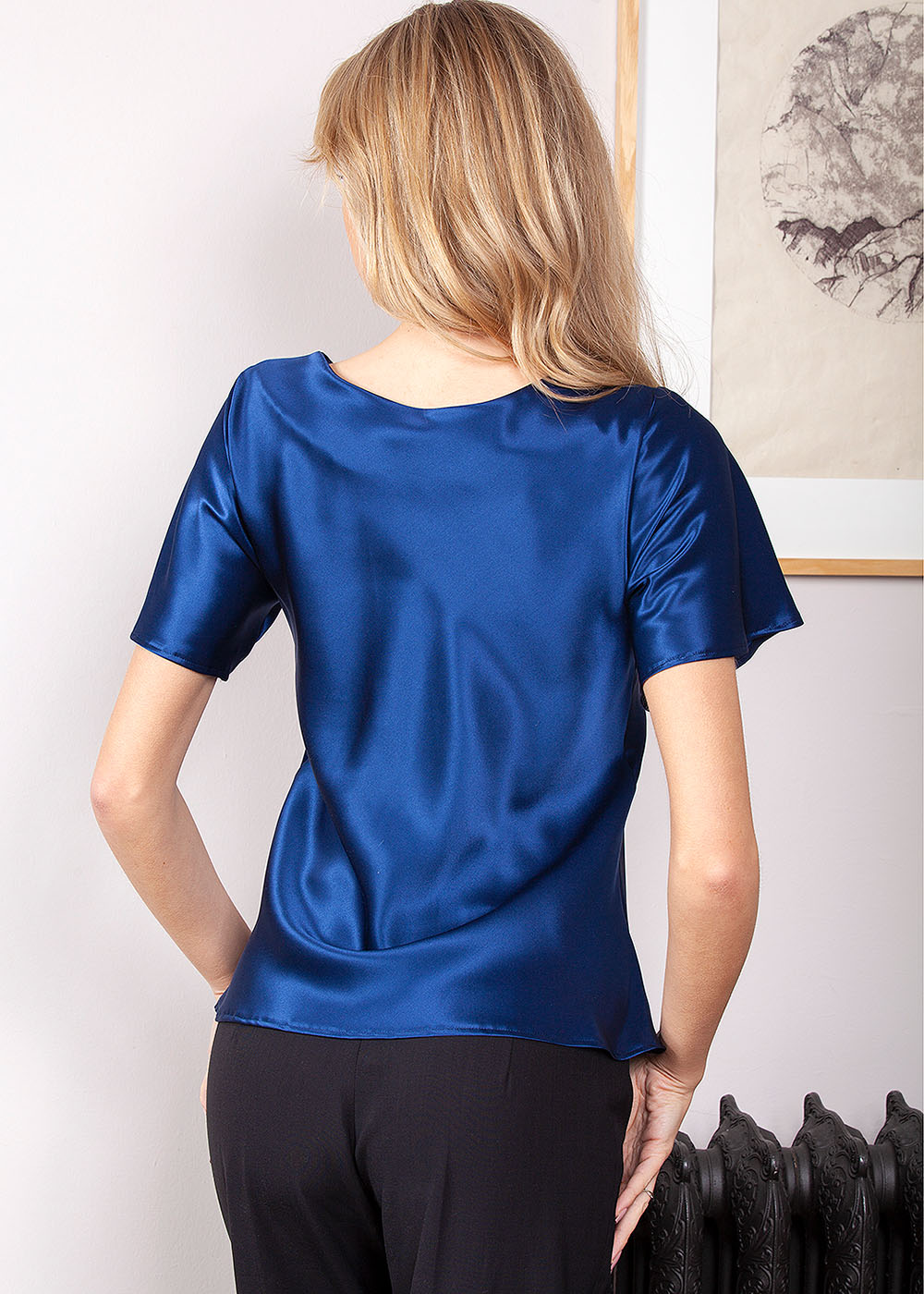 Silk Satin T Shirt